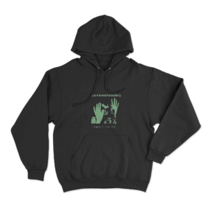 Green Hands Hoodie Black