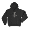 Skull Crest Hoodie Black