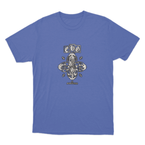 Skull Crest T Shirt Blue