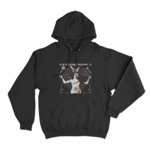 Stained Figure Hoodie Black