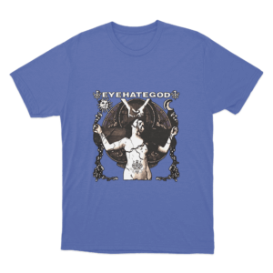 Stained Figure T Shirt Blue